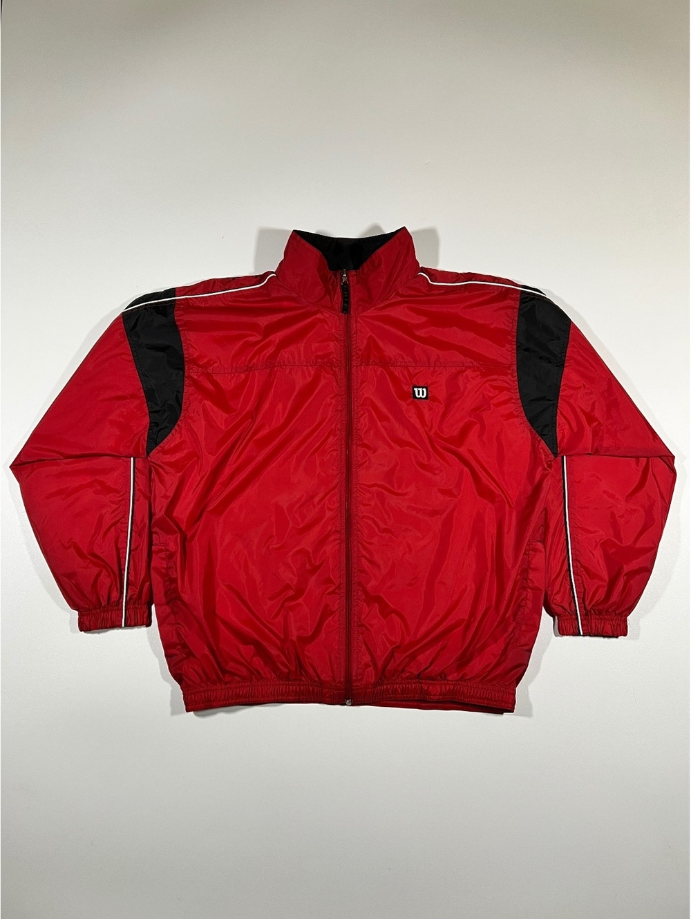 Wilson red windbreaker jacket